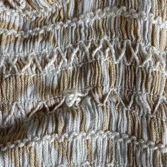 Women's Cream Ruffled Top - Picture 3 of 4